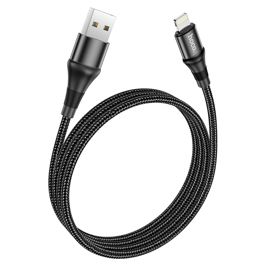 Кабель USB HOCO X50 Excellent USB - Lightning, 2.4А, 1 м, черный фото