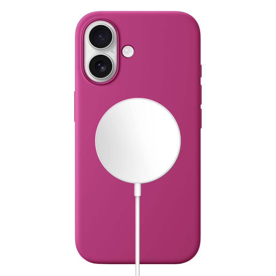 Чехол Silicone Case with MagSafe и Анимация цвета для iPhone 16 (6.1"), розовый (7) фото