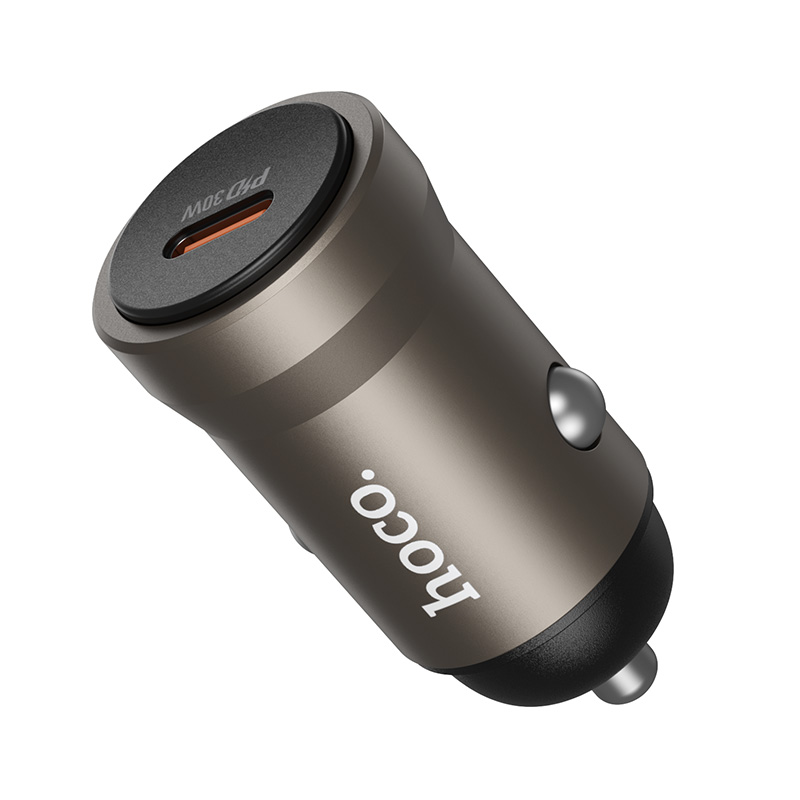 Автомобильное зарядное устройство HOCO Z62A Energy, 1xUSB-C, 30W, золотой фото
