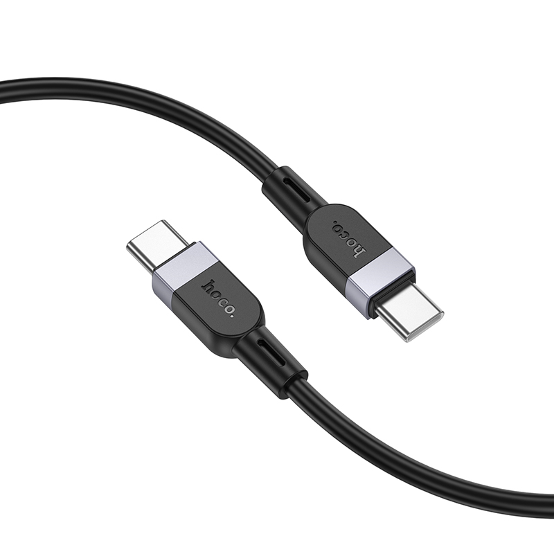 Кабель USB-C HOCO X109 Energy  Type-C - Type-C, 3A, 60W, 3 м, черный фото