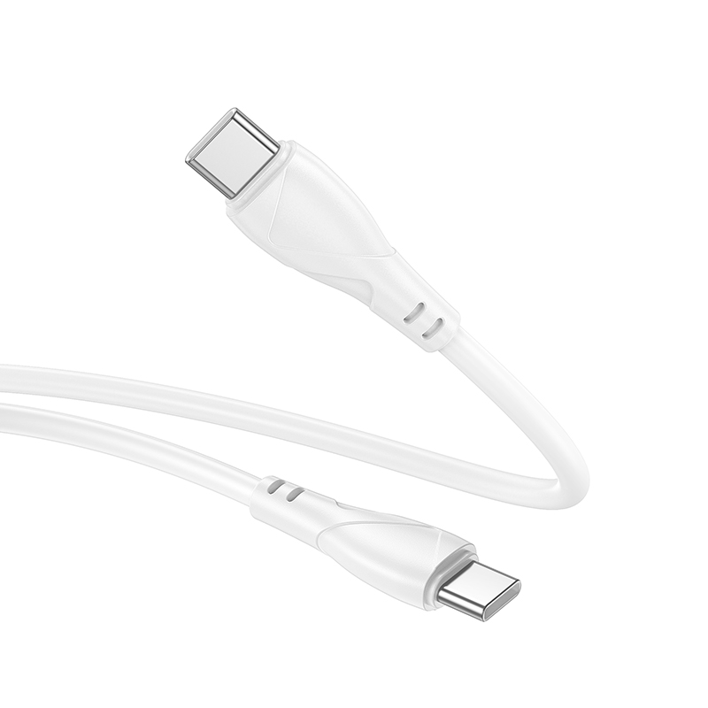 Кабель USB-C BOROFONE BX121 Energy Type-C - Type-C, 3A, 60W, 1 м, белый фото