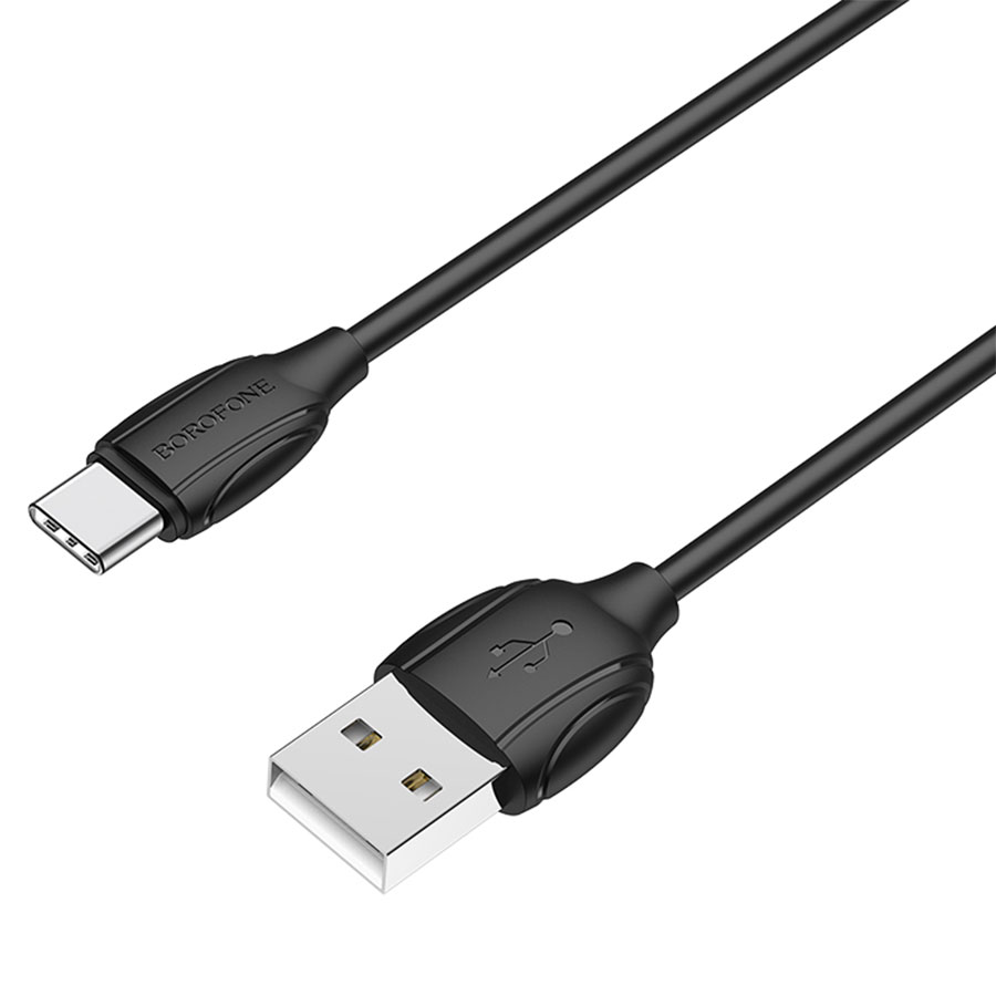 Кабель USB BOROFONE BX19 Benefit USB - Type-C, 1.3А, 1 м, черный фото