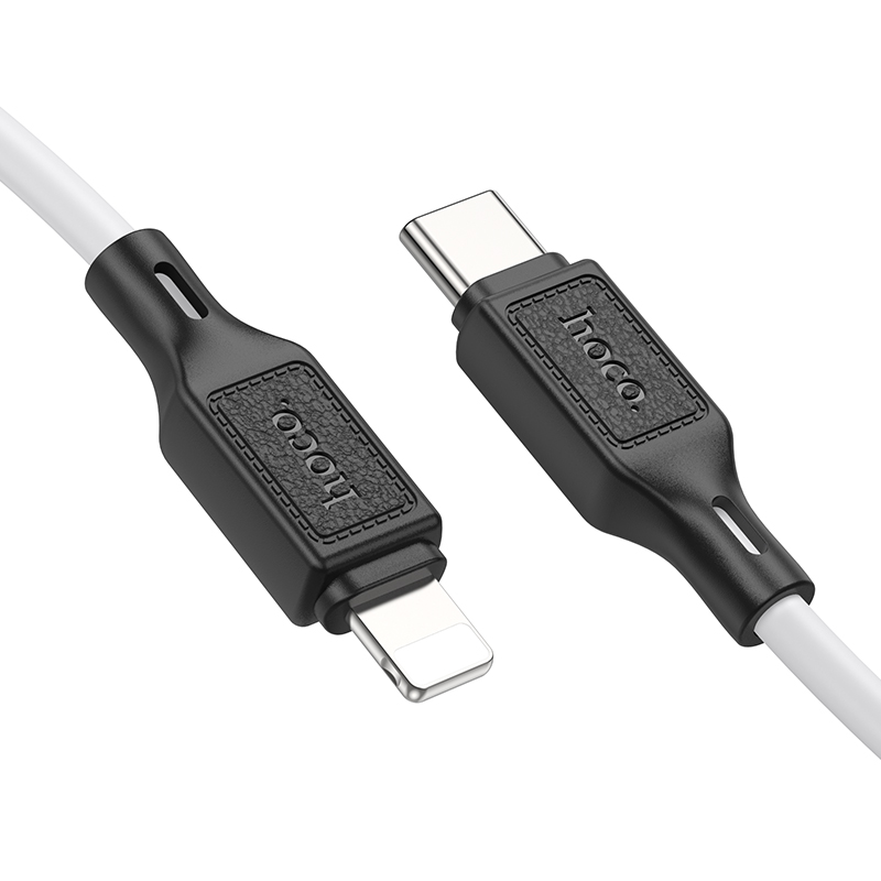 Кабель USB-C HOCO X90 Cool Type-C - Lightning, 20W, 1 м, белый фото