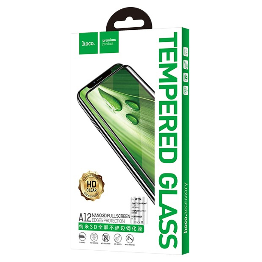 Защитное стекло HOCO A12 для iPhone 7+/8+, Full Glue 3D, прозрачный+белая рамка фото