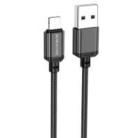 Кабель USB BOROFONE BX87 Sharp USB - Lightning, 2.4А, 2 м, черный оптом недорого с доставкой Кабель USB BOROFONE BX87 Sharp USB - Lightning, 2.4А, 2 м, черный фото