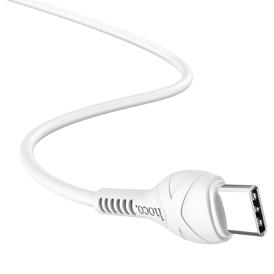 Кабель USB HOCO X37 Cool USB - Type-C, 3A, 1 м, белый фото