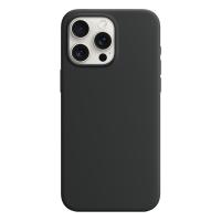 Чехол Silicone Case with MagSafe и Анимация цвета для iPhone 15 Pro Max 6.7", черный (1) фото
