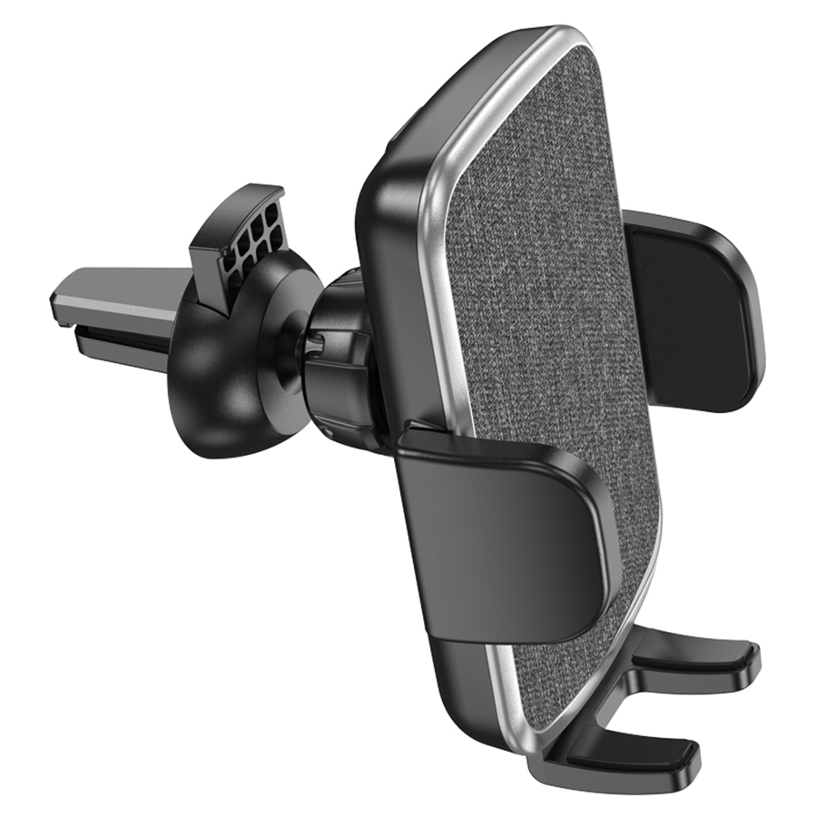 Автомобильный держатель HOCO CA94 Polaris, зажимной, на воздуховод, черный фото