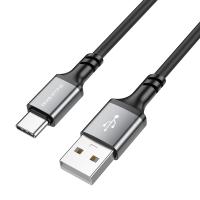 Кабель USB BOROFONE BX83 Famous USB - Type-C, 3A, 1 м, черный фото