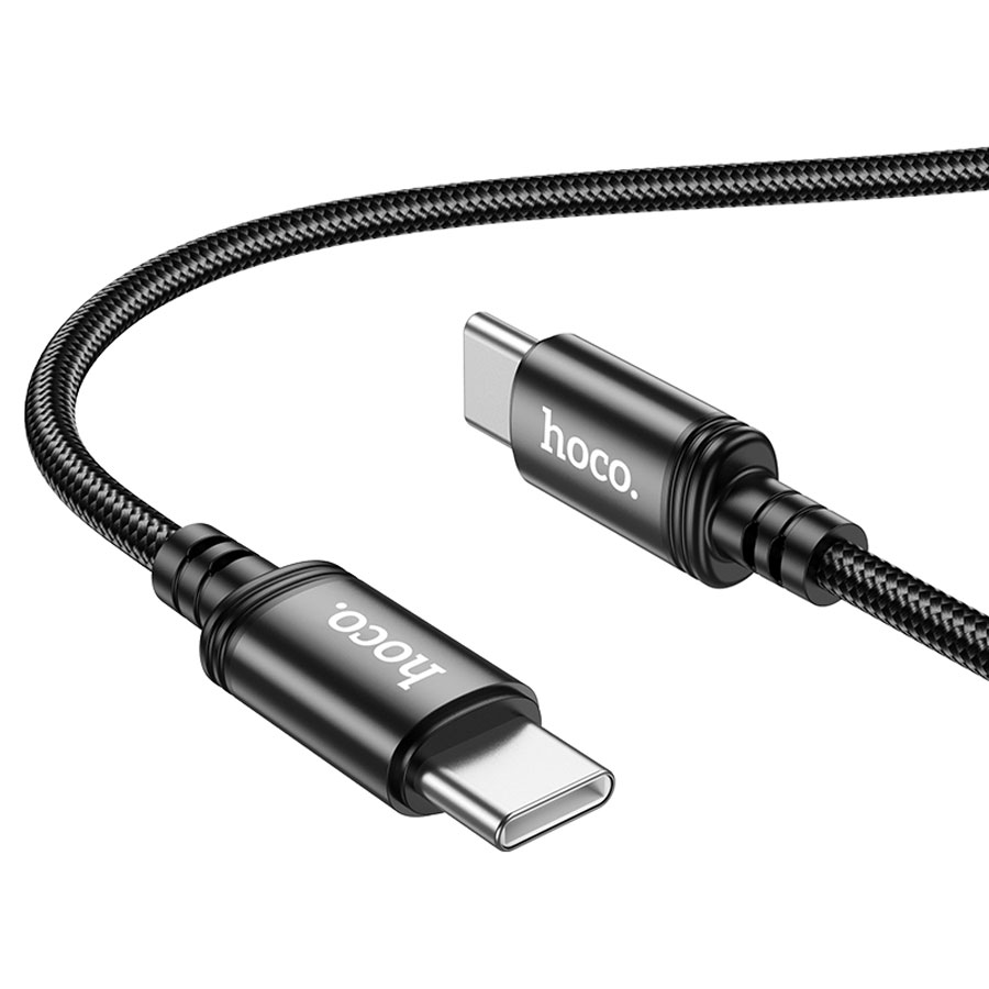 Кабель USB-C HOCO X89 Wind Type-C - Type-C, 3A, 60W, 1 м, черный фото
