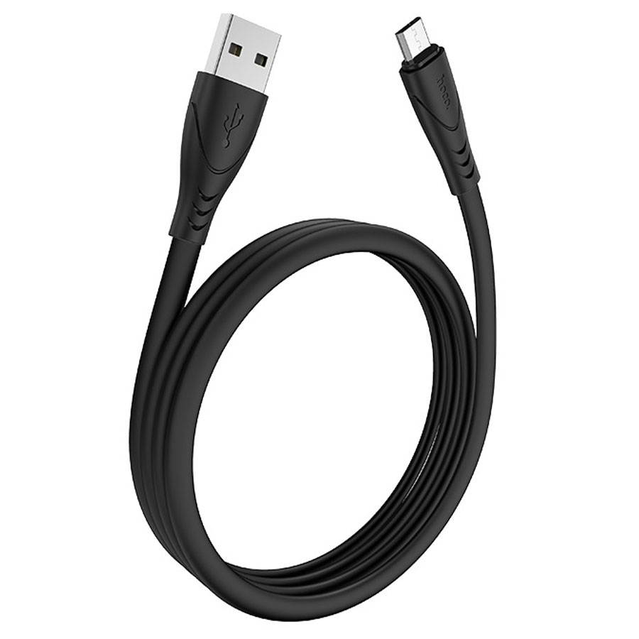 Кабель USB HOCO X42 Soft USB - MicroUSB, 2.4А, 1 м, черный фото