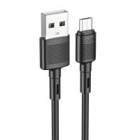 Кабель USB HOCO X83 Victory USB - MicroUSB, 2.4А, 1 м, черный фото