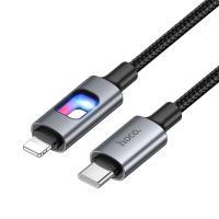 Кабель USB-C HOCO U144 Charging Type-C - Lightning, 27W, 1.2 м, черный фото