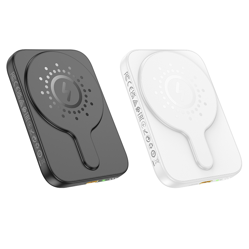 Портативный аккумулятор HOCO J117 Esteem, с беспроводной зарядкой, 20W, 5000 мА⋅ч, черный фото
