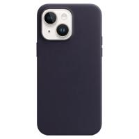Чехол Leather Case MagSafe для iPhone 14 6.1", темно-синий (3) фото