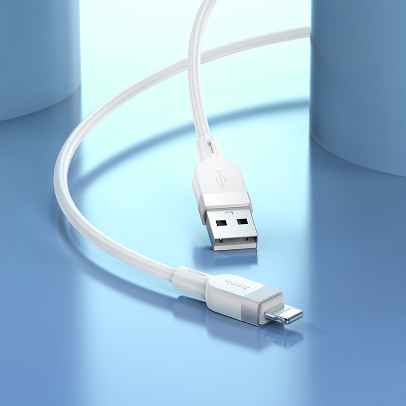 Кабель USB HOCO X109 Energy  USB - Lightning, 2.4А, 1 м, белый фото
