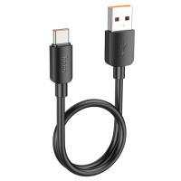 Кабель USB HOCO X96 Hyper USB - Type-C, 6A, 100W, 25 см, черный фото
