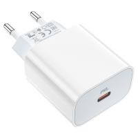 Сетевое зарядное устройство BOROFONE BA38A Speedy 1xUSB-C, 3A, 20W, белый фото