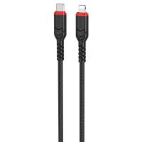 Кабель USB-C HOCO X59 Victory Type-C - Lightning, 20W, 1 м, черный оптом недорого с доставкой Кабель USB-C HOCO X59 Victory Type-C - Lightning, 20W, 1 м, черный фото