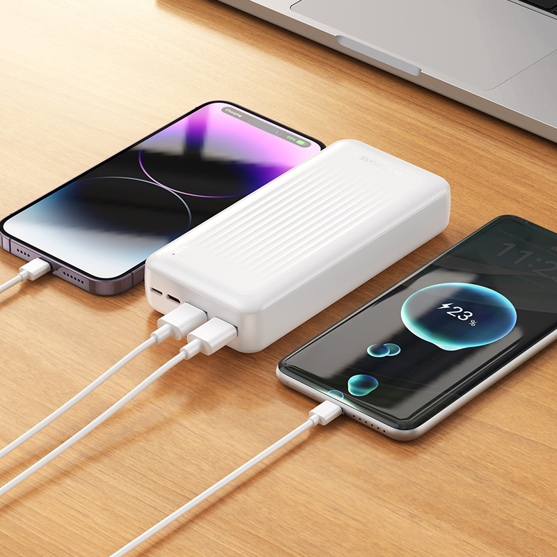 Портативный аккумулятор BOROFONE BJ78A Clever, 20000 мА⋅ч, белый фото