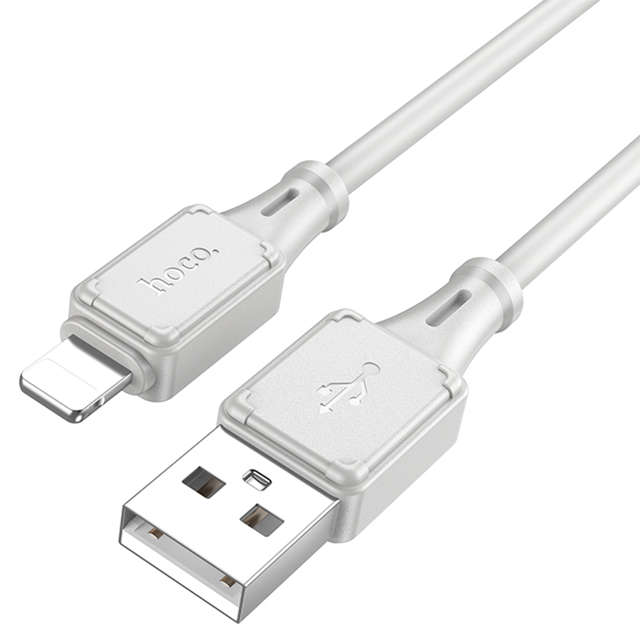 Кабель USB HOCO X101 Assistant USB - Lightning, 2.4А, 1 м, серый оптом недорого с доставкой Кабель USB HOCO X101 Assistant USB - Lightning, 2.4А, 1 м, серый фото