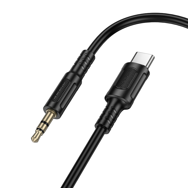 Аудиокабель BOROFONE BL25B Nice AUX Jack 3,5 (m) - Type-C (m), 1 м, черный фото