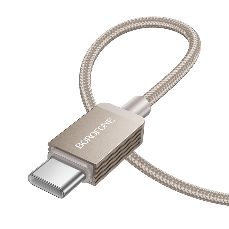 Кабель USB BOROFONE BX120 Placer USB - Type-C, 3A, 1 м, золотой фото