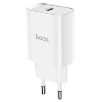 Сетевое зарядное устройство HOCO N14 Smart 1xUSB-C, 3.0A, 20W, белый фото