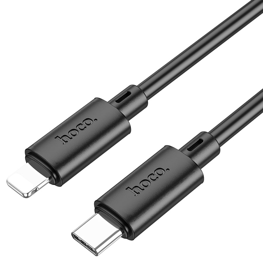 Кабель USB-C HOCO X88 Gratified Type-C - Lightning, 20W, 1 м, черный фото
