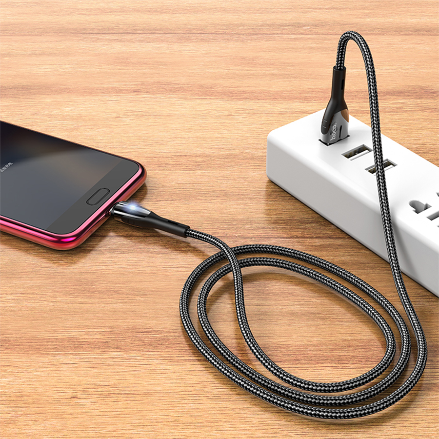 Кабель USB HOCO U89 Safeness USB - MicroUSB, 3A, 1.2 м, черный оптом недорого с доставкой Кабель USB HOCO U89 Safeness USB - MicroUSB, 3A, 1.2 м, черный фото