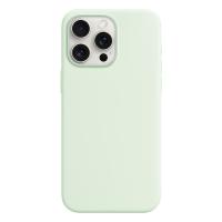 Чехол Silicone Case with MagSafe и Анимация цвета для iPhone 15 Pro Max 6.7", мятный Soft Mint (9) фото