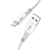 Кабель USB HOCO X70 Ferry USB - Lightning, 2.4А, 1 м, белый фото