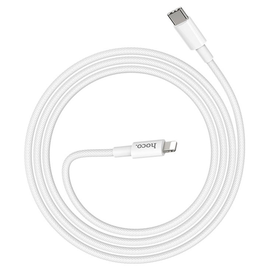 Кабель USB-C HOCO X56 Type-C - Lightning, 3A, 20W, 1 м, белый оптом недорого с доставкой Кабель USB-C HOCO X56 Type-C - Lightning, 3A, 20W, 1 м, белый фото