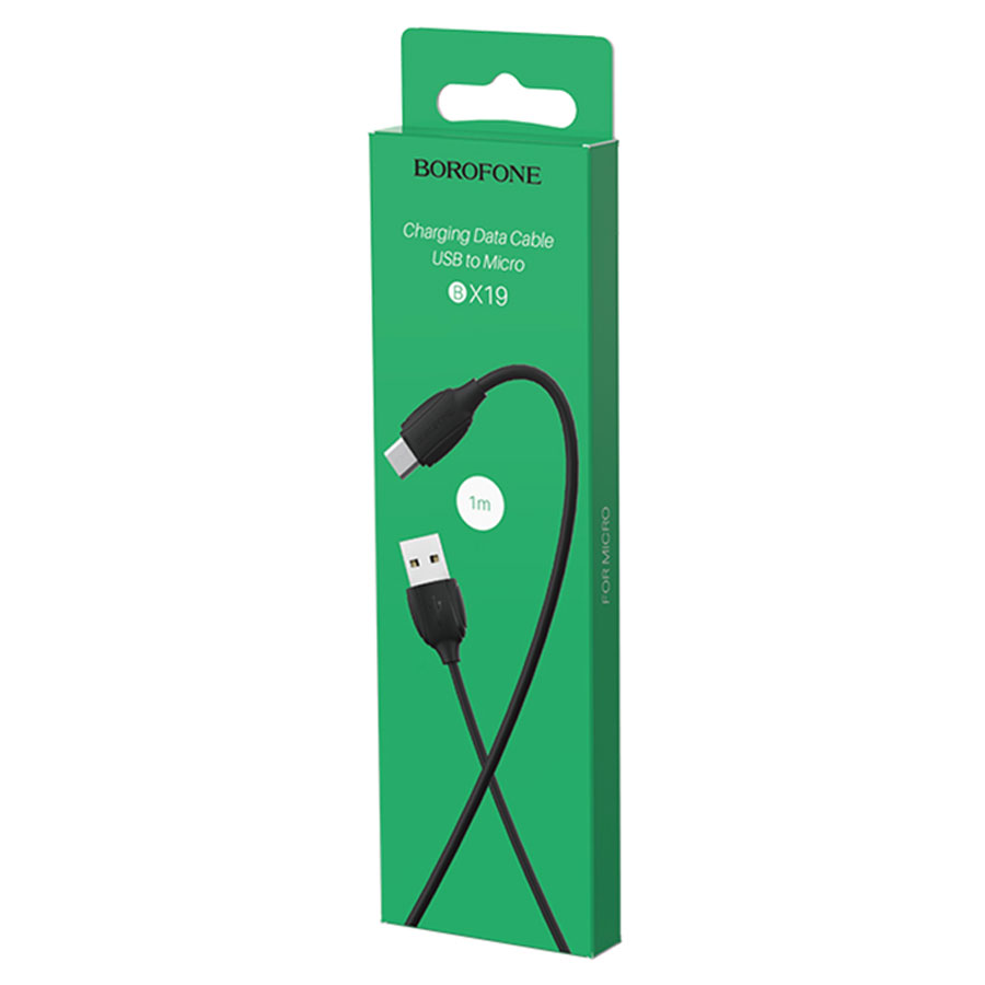 Кабель USB BOROFONE BX19 Benefit USB - MicroUSB, 1.3А, 1 м, черный фото