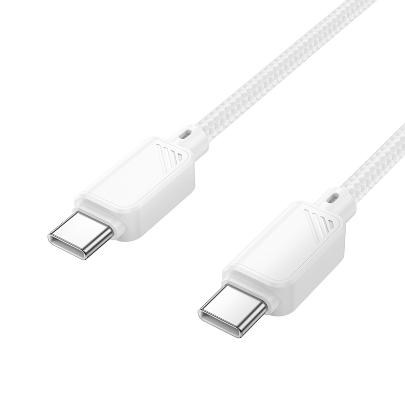 Кабель USB-C HOCO X113 Beneficio Type-C - Type-C, 3A, 60W, 1 м, белый фото