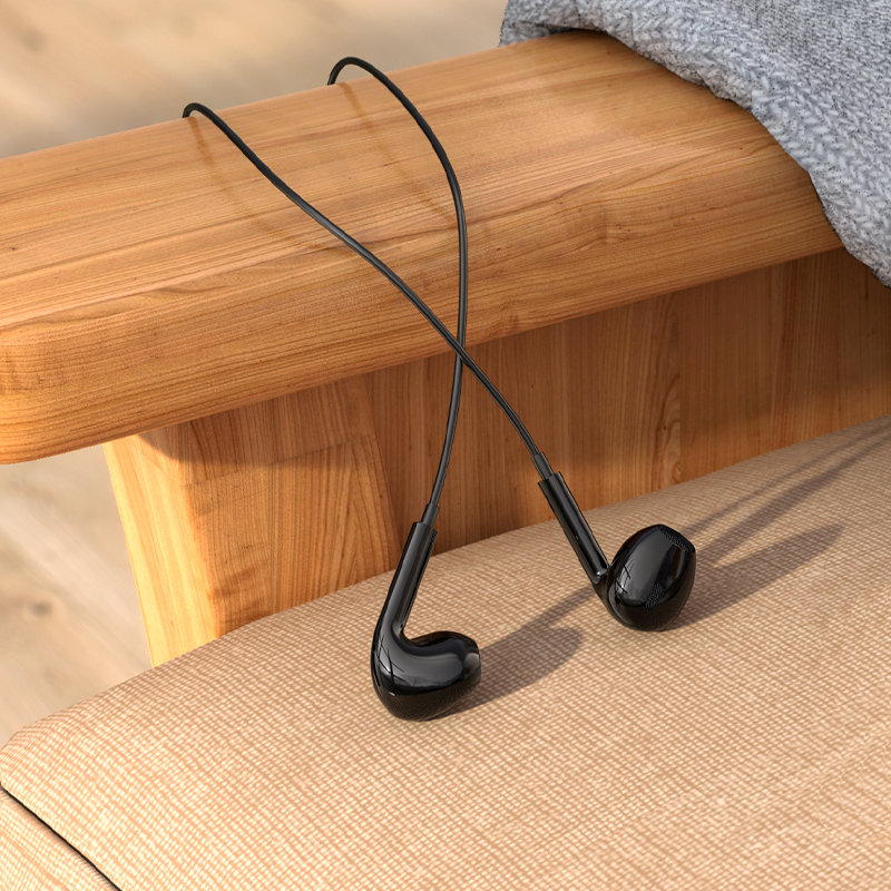 Проводные наушники BOROFONE BM100 Max Fuente, Type-C, 1.2 м, черный фото