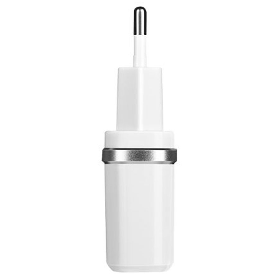 Сетевое зарядное устройство HOCO C12 Smart 2xUSB, 2.4A, белый фото