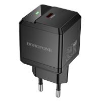 Сетевое зарядное устройство BOROFONE BN18 Intenso 1xUSB-C, 20W, черный фото