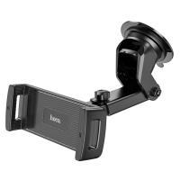 Автомобильный держатель HOCO CA120 Prospering, зажимной, на приборную панель, черный фото