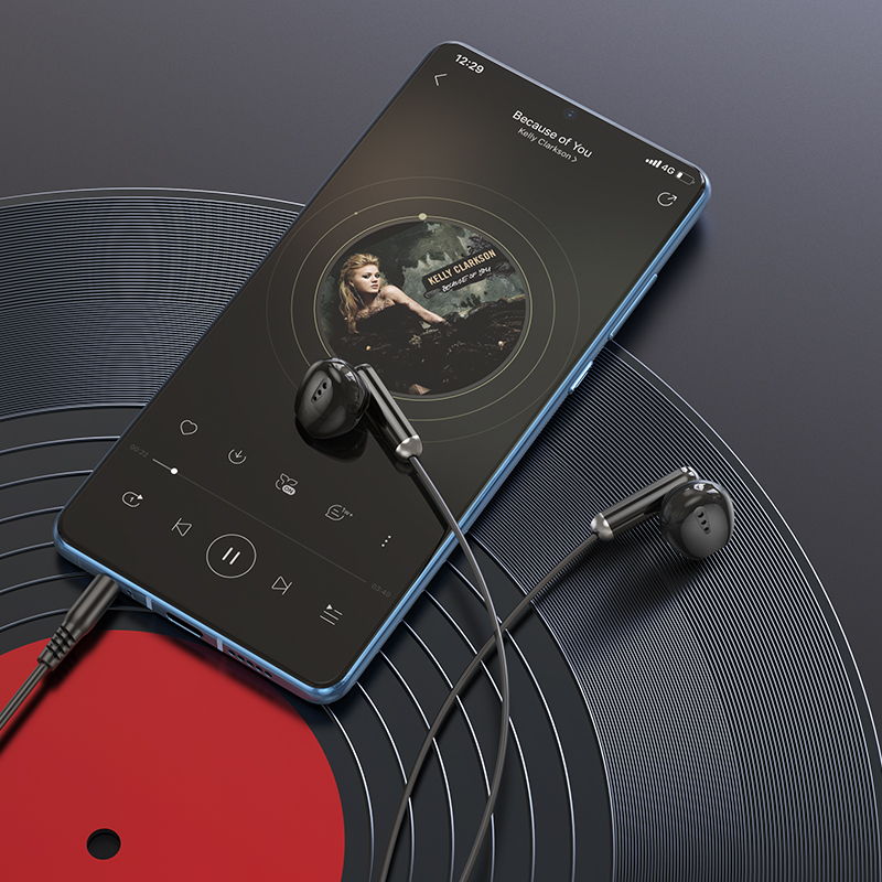 Проводные наушники BOROFONE BM89 Surpass, Jack 3.5mm, 1.2 м, черный фото