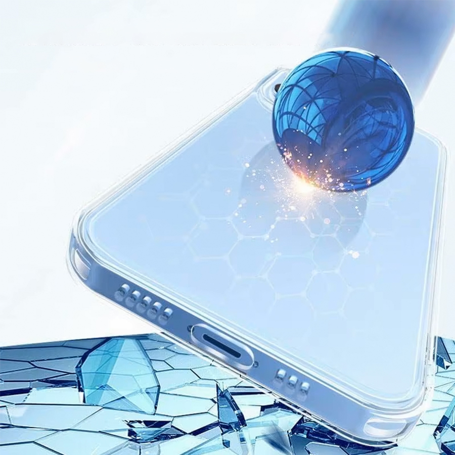 Чехол Clear Case силиконовый с защитой камеры для iPhone 15 Pro Max 6.7", прозрачный фото