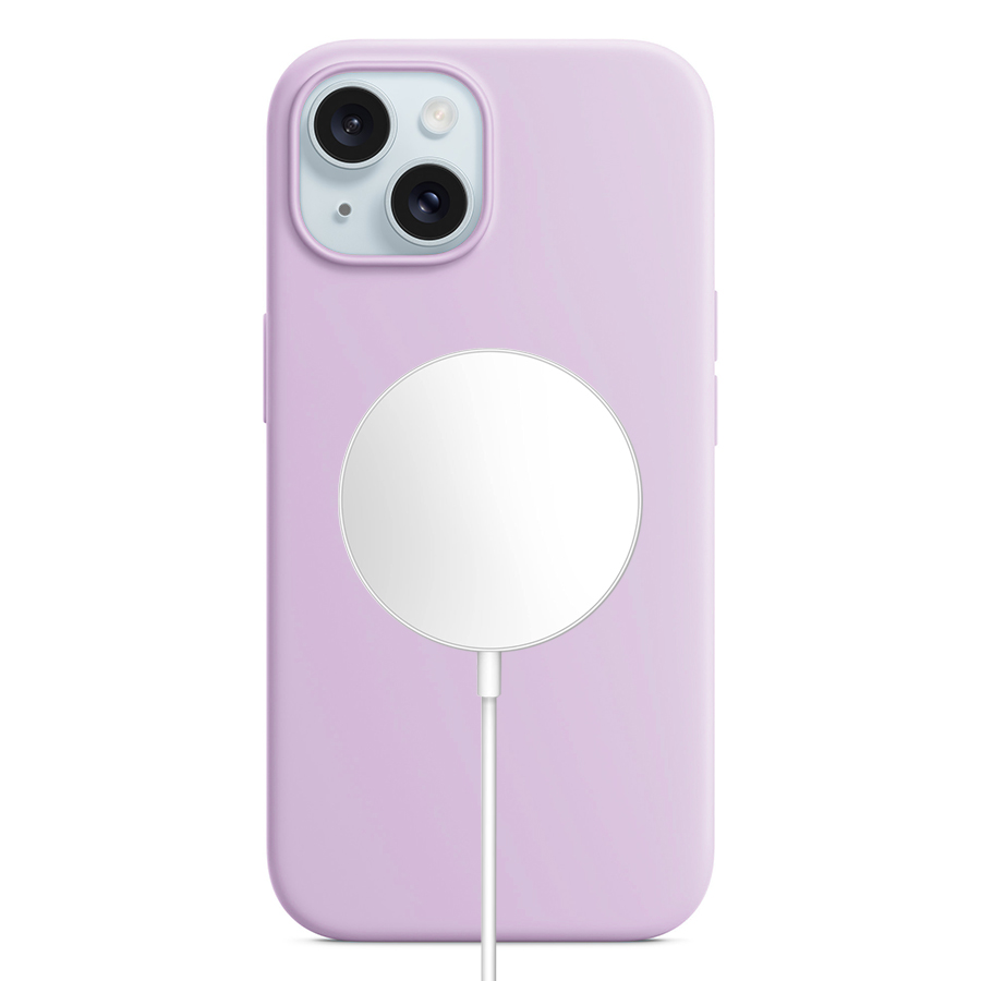 Чехол Silicone Case with MagSafe и Анимация цвета для iPhone 14 Plus 6.7", лиловый (5) фото