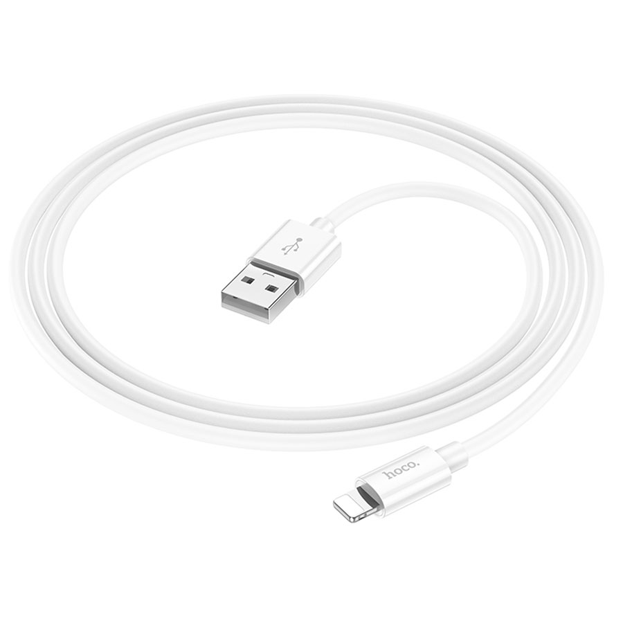 Кабель USB HOCO X87 Magic USB - Lightning, 2.4А, 1 м, белый фото
