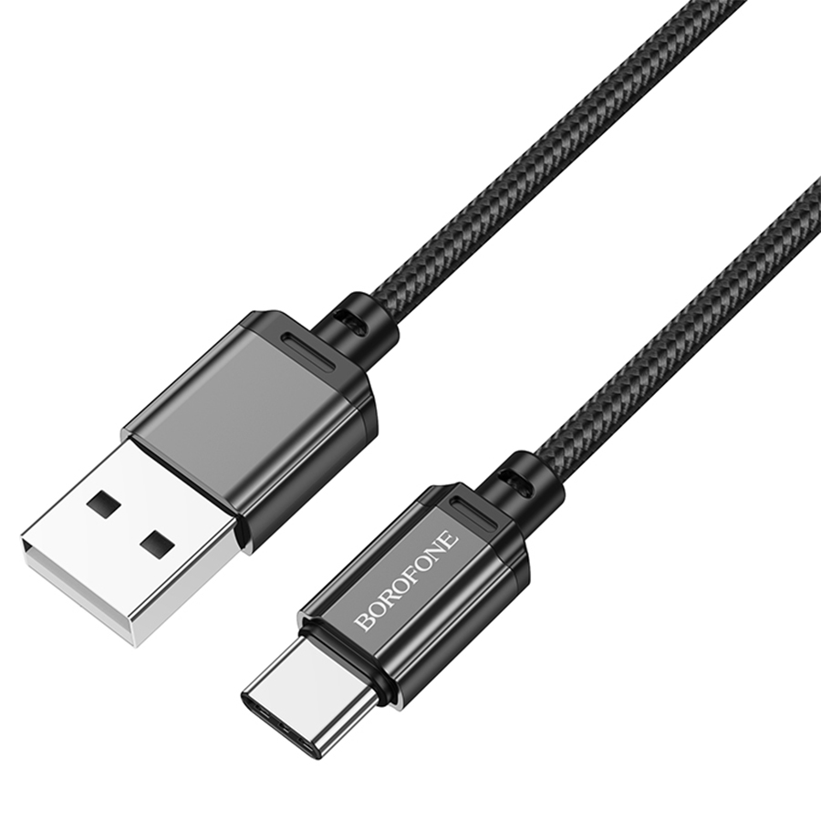 Кабель USB BOROFONE BX87 Sharp USB - Type-C, 3A, 1 м, черный оптом недорого с доставкой Кабель USB BOROFONE BX87 Sharp USB - Type-C, 3A, 1 м, черный фото