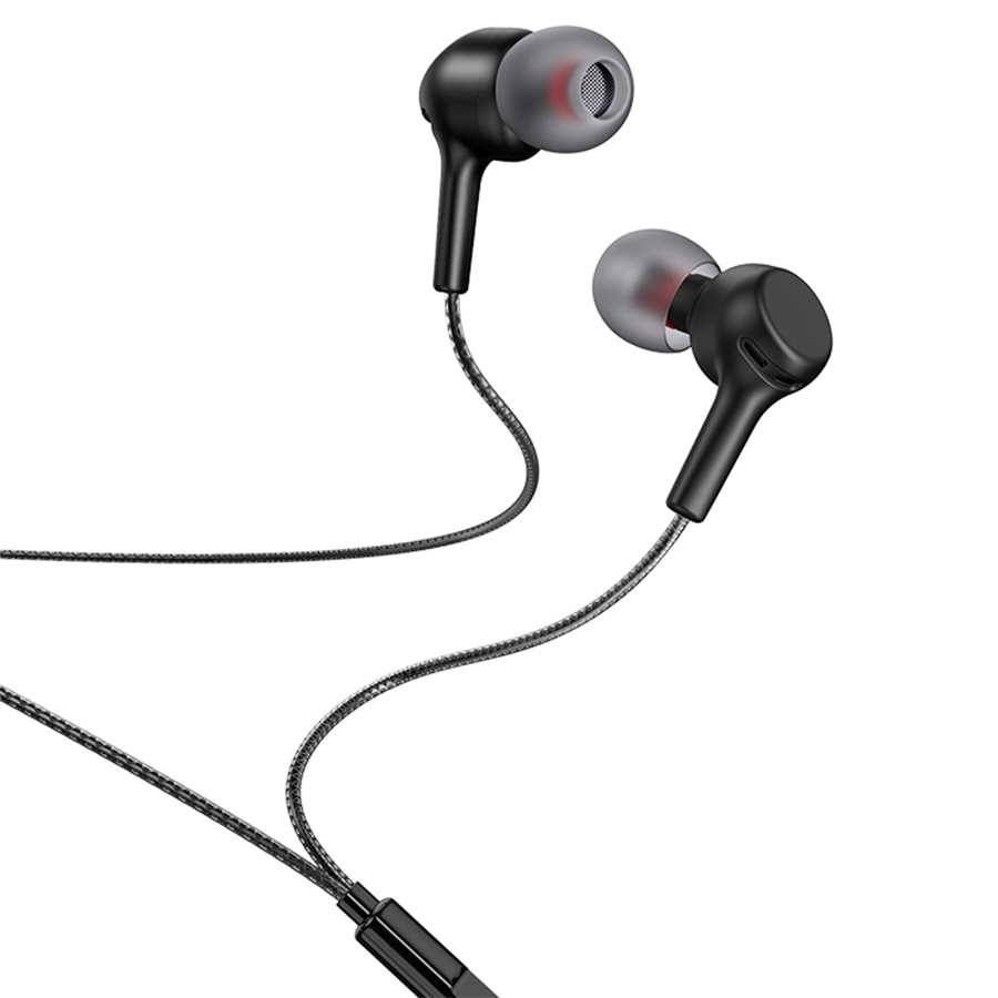 Проводные наушники HOCO M78 El Placer, Jack 3.5mm, 1.2 м, черный фото