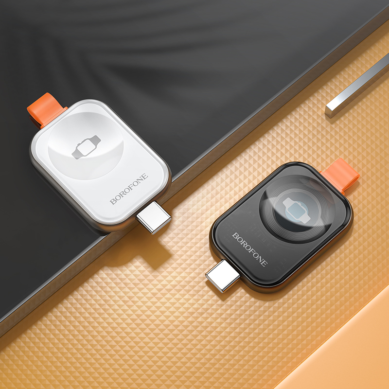 Зарядное устройство BOROFONE BQ25A для Apple Watch 1xUSB-C, 2.5W, серебристый фото