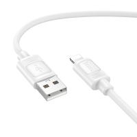Кабель USB HOCO X122 Benefit USB - Lightning, 2.4А, 1 м, белый фото