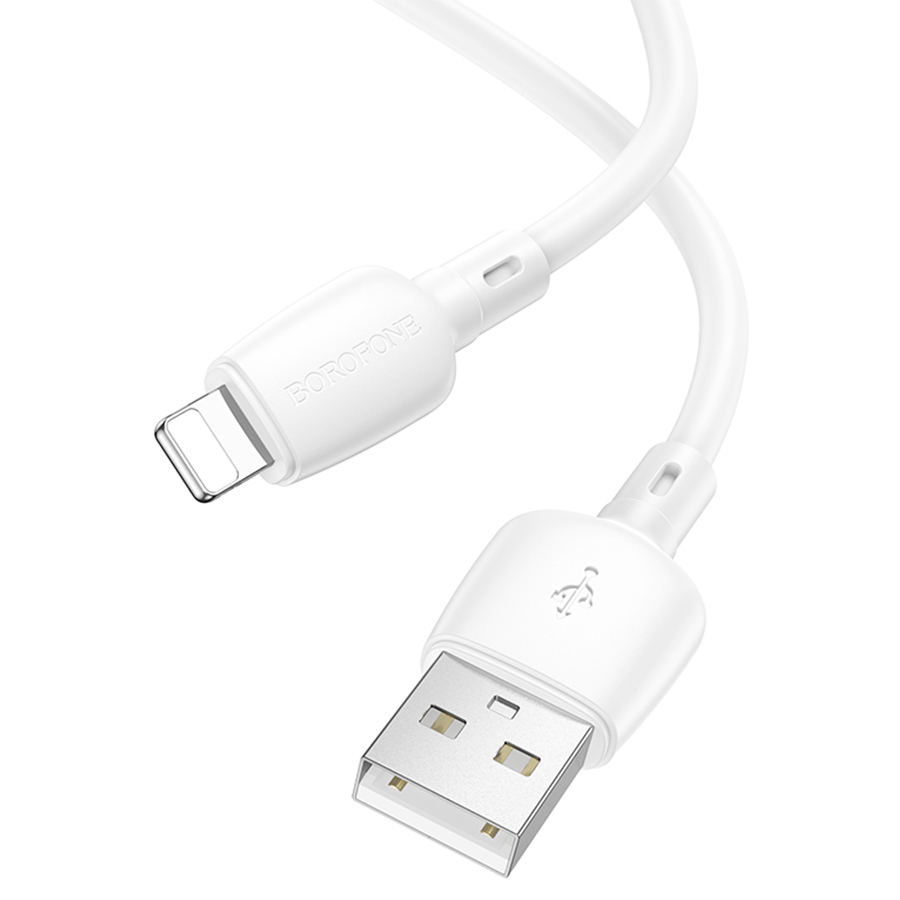 Кабель USB BOROFONE BX93 Super power USB - Lightning, 2.4А, 1 м, белый оптом недорого с доставкой Кабель USB BOROFONE BX93 Super power USB - Lightning, 2.4А, 1 м, белый фото