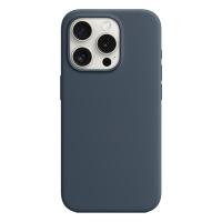 Чехол Silicone Case with MagSafe и Анимация цвета для iPhone 15 Pro 6.1", темно-синий Storm Blue (3) фото