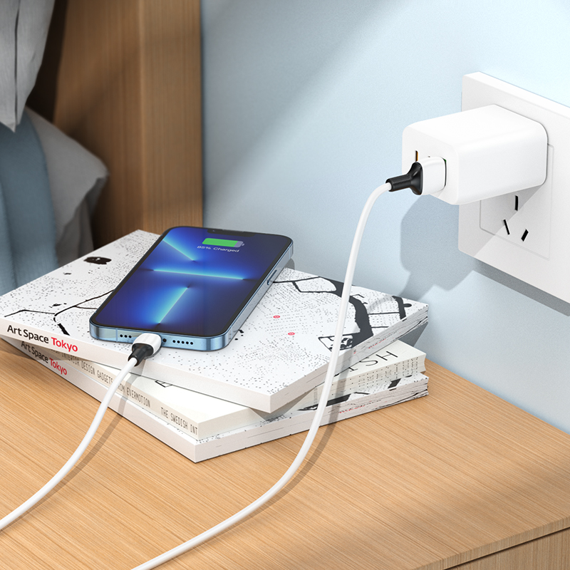 Кабель USB BOROFONE BX84 Rise USB - Lightning, 2.4А, 1 м, белый фото